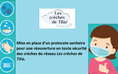 Réouverture des crèches du réseau Les crèches de Tilio