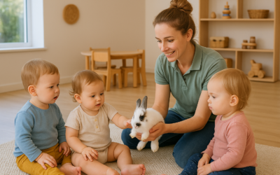 Le lien enfant animal en crèche : la médiation animale